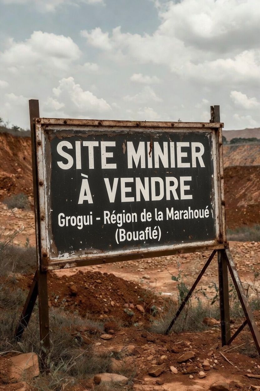 Site minier à Gourgui (Bouaflé)