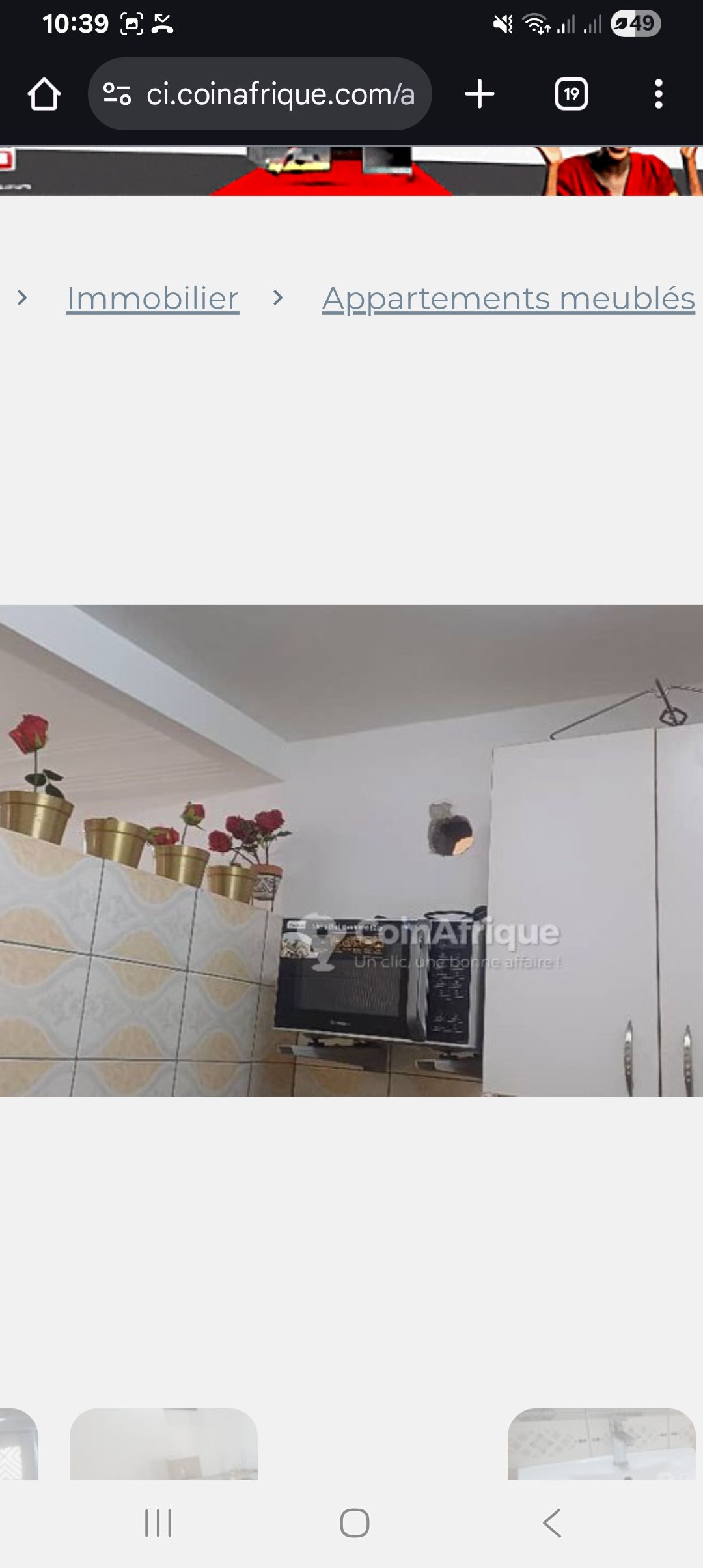 BEL APPARTEMENT DE 02 PIÈCES A VENDRE