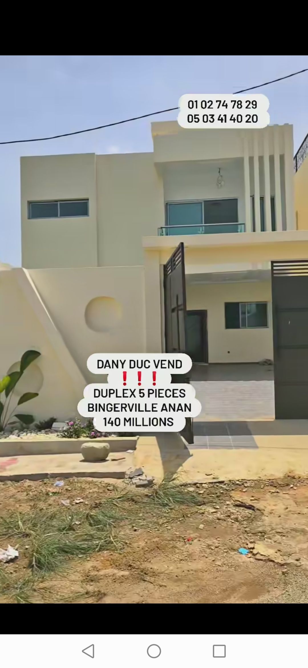 Belle villa duplex en vente