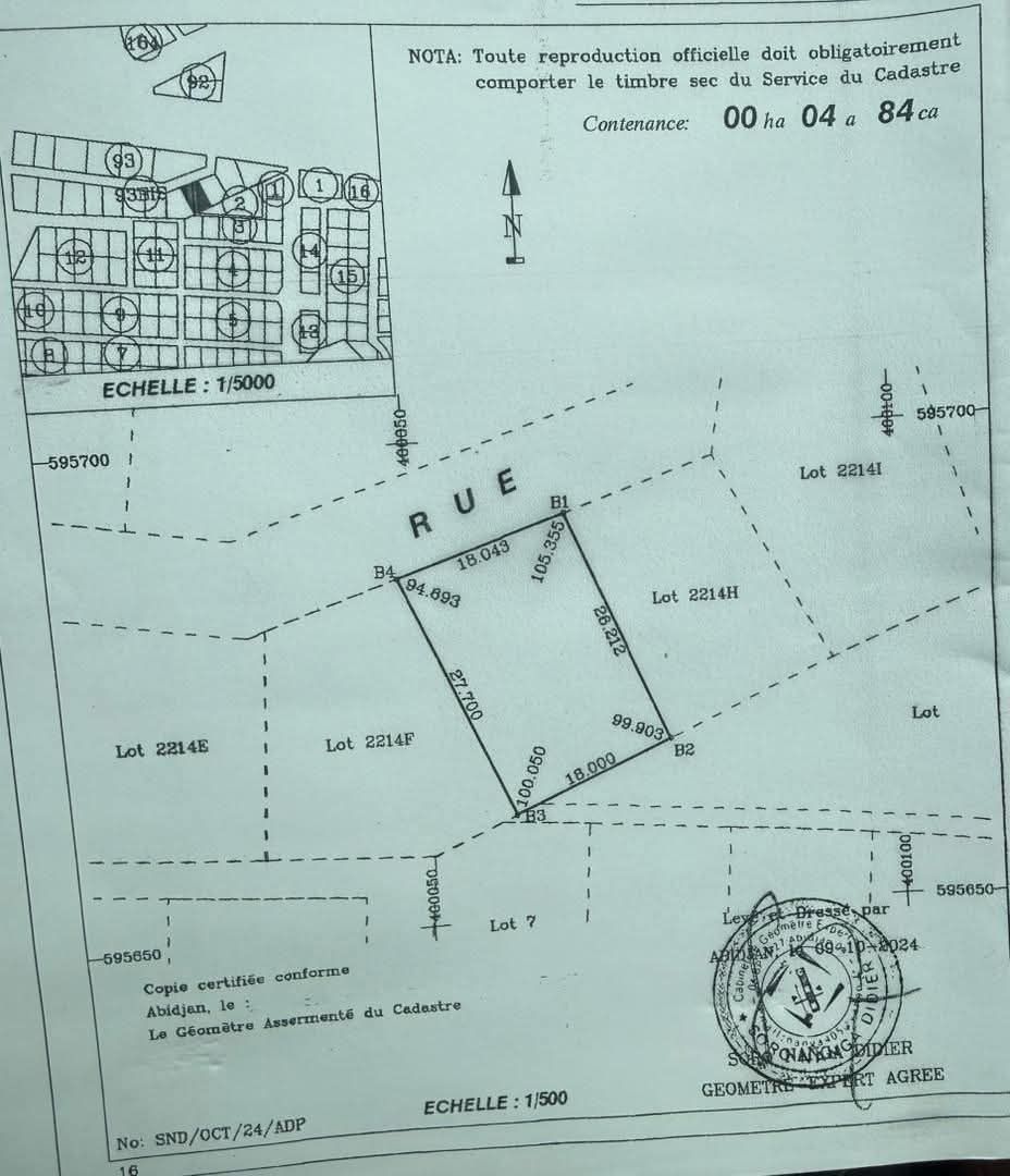 Terrain en vente