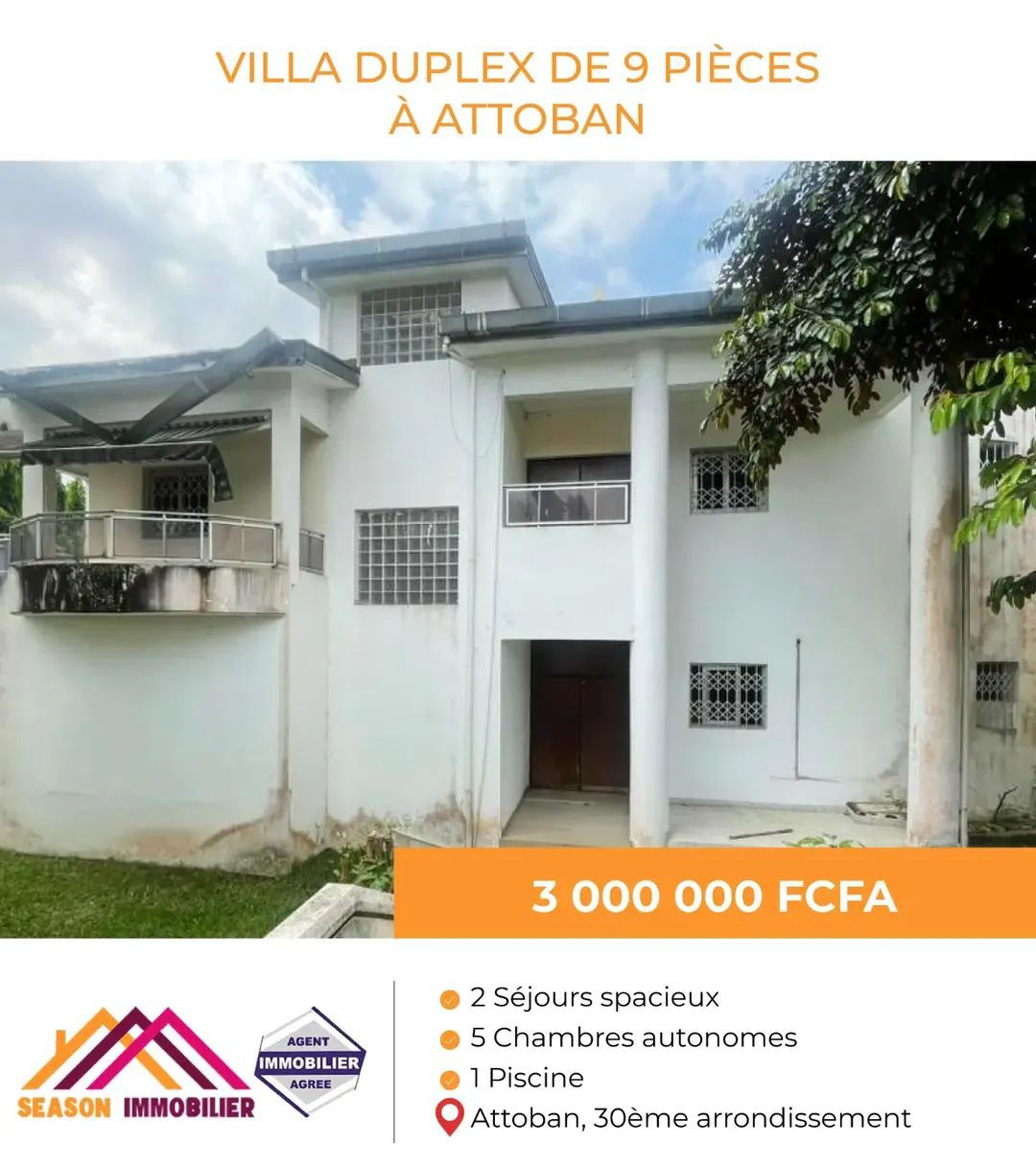 VILLA DUPLEX 9 PIÈCES À LOUER