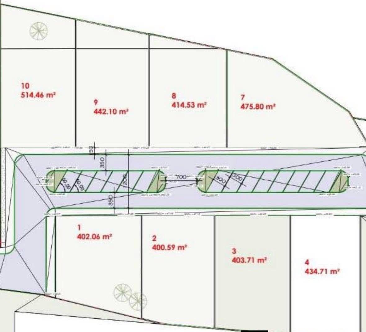 Beau terrain de 800m2 avec ACD